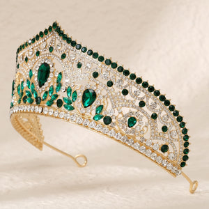Miallo New Bridal Jewelry Exquisite Handmade Crystal Beaded Wedding Crown Dress Accessories Tiaras Wedding Supplies Holiday Gifts TS-J3212