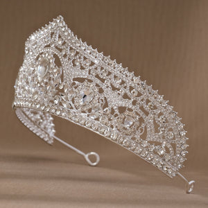 Miallo New Bridal Jewelry Exquisite Handmade Crystal Beaded Wedding Crown Dress Accessories Tiaras Wedding Supplies Holiday Gifts TS-J3212