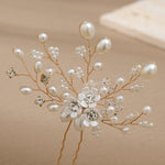 Load image into Gallery viewer, Miallo New Bride Wedding Hair Pin Simple pearl flower Rhinestone Hair Accessories for Women and Girls HS-J4498
