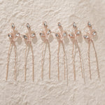 Load image into Gallery viewer, Miallo Simple Fashion Rhinestone Hairpins (6 pcs/pack) Bride Wedding Hairpiece Shiny Handmade Crystal Hair Accessories HS-J6313
