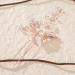 Load image into Gallery viewer, Miallo Exquisite Simple alloy leaf and Crystal Hair Pins(3 pcs/pak) Bridal Wedding Pearl daily Shiny lady Hair Accessories HS-J2656

