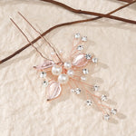 Load image into Gallery viewer, Miallo Exquisite Simple alloy leaf and Crystal Hair Pins(3 pcs/pak) Bridal Wedding Pearl daily Shiny lady Hair Accessories HS-J2656
