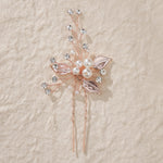 Load image into Gallery viewer, Miallo Exquisite Simple alloy leaf and Crystal Hair Pins(3 pcs/pak) Bridal Wedding Pearl daily Shiny lady Hair Accessories HS-J2656
