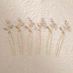 Load image into Gallery viewer, Miallo Simple Fashion Rhinestone Hairpins (6 pcs/pack) Bride Wedding Hairpiece Shiny Handmade Crystal Hair Accessories HS-J6313
