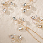 Load image into Gallery viewer, Miallo Simple Fashion Rhinestone Hairpins (6 pcs/pack) Bride Wedding Hairpiece Shiny Handmade Crystal Hair Accessories HS-J6313
