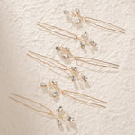 Load image into Gallery viewer, Miallo Simple Fashion Rhinestone Hairpins (6 pcs/pack) Bride Wedding Hairpiece Shiny Handmade Crystal Hair Accessories HS-J6313
