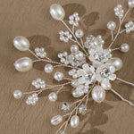 Load image into Gallery viewer, Miallo New Bride Wedding Hair Pin Simple pearl flower Rhinestone Hair Accessories for Women and Girls HS-J4498
