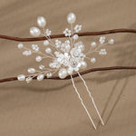 Load image into Gallery viewer, Miallo New Bride Wedding Hair Pin Simple pearl flower Rhinestone Hair Accessories for Women and Girls HS-J4498
