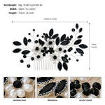 Load image into Gallery viewer, Miallo Exquisite Rhinestone Pearl Hair Comb Fashion Handmade Crystal Hair Accessories HS-J6869
