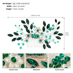 Load image into Gallery viewer, Miallo Exquisite Rhinestone Pearl Hair Comb Fashion Handmade Crystal Hair Accessories HS-J6869
