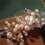 Load image into Gallery viewer, Miallo Fashion Bridal Headpiece Handmade Crystal Pearls Hair Combs Clips Wedding Jewelry Hair Accessories Headpieces HS-J4999
