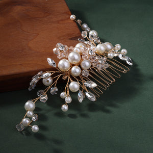 Miallo Fashion Bridal Headpiece Handmade Crystal Pearls Hair Combs Clips Wedding Jewelry Hair Accessories Headpieces HS-J4999