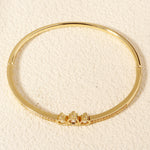 Load image into Gallery viewer, Miallo Creative Little Crown Style Bangle Copper Inlaid With Cubic Zircon Creative Accessories BS-J5515G
