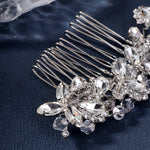 Load image into Gallery viewer, Miallo Exquisite Rhinestone Crystal Bead Flower Handmade Hair Comb Elegant Fashion Hair Accessories For Girls Birthday Gift HS-J5280
