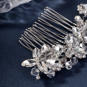 Miallo Exquisite Rhinestone Crystal Bead Flower Handmade Hair Comb Elegant Fashion Hair Accessories For Girls Birthday Gift HS-J5280