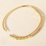 Load image into Gallery viewer, Miallo Unique Design Chain Pattern Bangle Shiny Copper Inlaid With Cubic Zircon Accessories BS-J5516G
