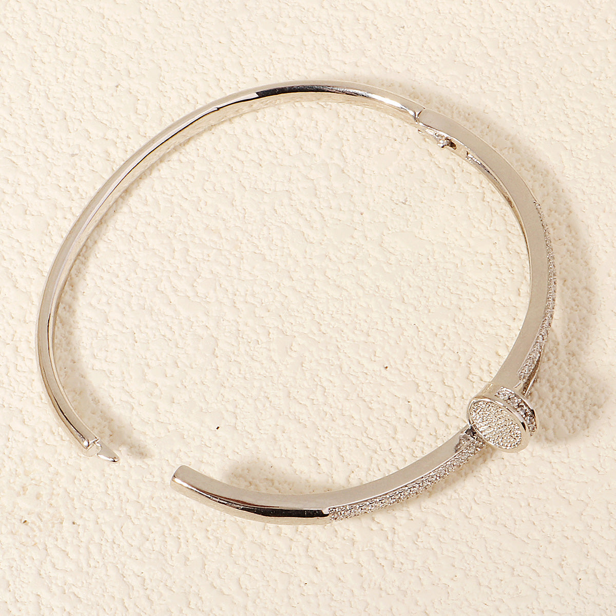 Miallo Stylish Cubic Zircon Spike Bangle Simple Versatile Daily Accessories BS-J5508
