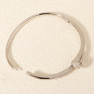 Miallo Stylish Cubic Zircon Spike Bangle Simple Versatile Daily Accessories BS-J5508