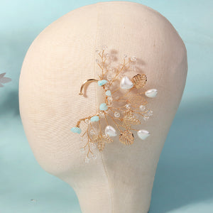 Miallo Elf Fairy Ears Handmade Earrings Creative Heart Shape Pearl Hollowed Flower Leaf Handcraft Ear Accessories ERS-J4285G