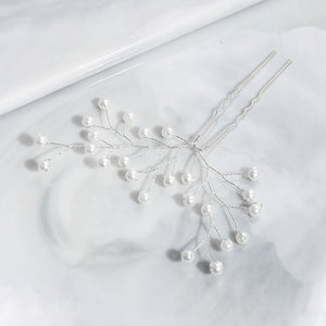 Miallo Popular Hand Made Pearl Branch Bride Hairpins (3 pcs/pack) Wedding Bridesmaid Headdress Birthday Gift Hairpins Set For Girls HS-J5920S