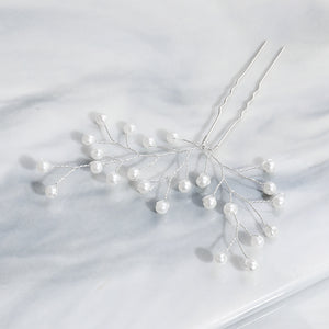 Miallo Popular Hand Made Pearl Branch Bride Hairpins (3 pcs/pack) Wedding Bridesmaid Headdress Birthday Gift Hairpins Set For Girls HS-J5920S