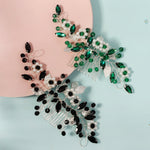 Load image into Gallery viewer, Miallo Hot Selling Bridal Crystal Pearl Flower Handmade Wedding Headpiece Hair Combs Metal Leave Hair Accessories HS-J6628
