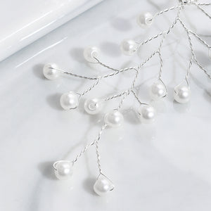 Miallo Popular Hand Made Pearl Branch Bride Hairpins (3 pcs/pack) Wedding Bridesmaid Headdress Birthday Gift Hairpins Set For Girls HS-J5920S