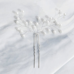 Miallo Popular Hand Made Pearl Branch Bride Hairpins (3 pcs/pack) Wedding Bridesmaid Headdress Birthday Gift Hairpins Set For Girls HS-J5920S