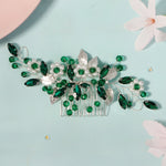 Load image into Gallery viewer, Miallo Hot Selling Bridal Crystal Pearl Flower Handmade Wedding Headpiece Hair Combs Metal Leave Hair Accessories HS-J6628
