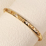 Load image into Gallery viewer, Miallo Vintage Hollowed-out Copper inlaid with Cubic Zircon Roman numerals Bangle Daily Accessories BS-J5529G
