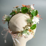 Load image into Gallery viewer, Miallo Women&#39;s Fabric Wedding Wreath Crown Headband Artificial Flower Wreath Girl Bridesmaid Birthday Party Dress Up Props HS-J7172
