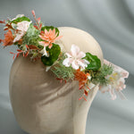 Load image into Gallery viewer, Miallo Women&#39;s Fabric Wedding Wreath Crown Headband Artificial Flower Wreath Girl Bridesmaid Birthday Party Dress Up Props HS-J7172
