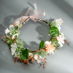 Load image into Gallery viewer, Miallo Women&#39;s Fabric Wedding Wreath Crown Headband Artificial Flower Wreath Girl Bridesmaid Birthday Party Dress Up Props HS-J7172
