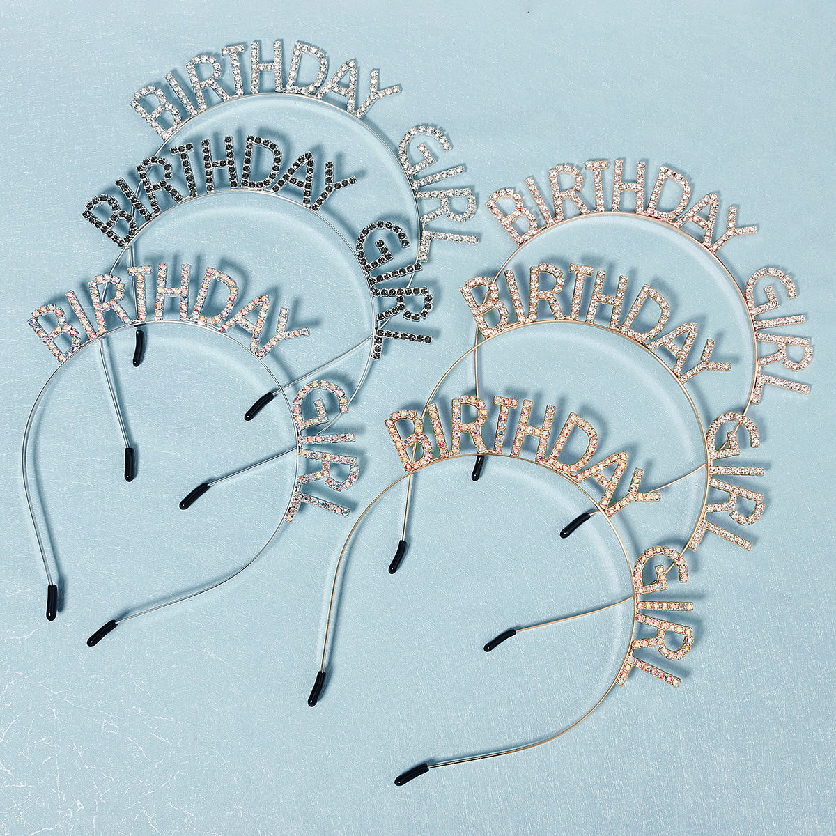 Miallo Simple Crystal Happy Birthday Party Girl Hair Accessories Birthday Dinner Luxury Headdress Decorative Headband TS-J3029