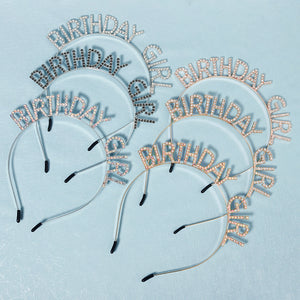 Miallo Simple Crystal Happy Birthday Party Girl Hair Accessories Birthday Dinner Luxury Headdress Decorative Headband TS-J3029