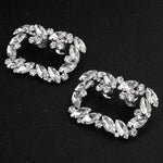 Load image into Gallery viewer, Miallo European American Bridal Accessories Fashion Rhinestone Shoe Buckle Square Metal Shoe Clips SC-J045
