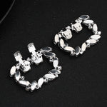 Load image into Gallery viewer, Miallo European American Bridal Accessories Fashion Rhinestone Shoe Buckle Square Metal Shoe Clips SC-J045
