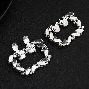 Miallo European American Bridal Accessories Fashion Rhinestone Shoe Buckle Square Metal Shoe Clips SC-J045