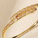 Load image into Gallery viewer, Miallo Unique Snake-Shaped Inlaid With Cubic Zircon Bangle Fashion Daily Accessories BS-J5537G
