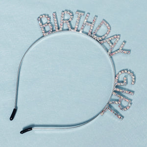 Miallo Simple Crystal Happy Birthday Party Girl Hair Accessories Birthday Dinner Luxury Headdress Decorative Headband TS-J3029