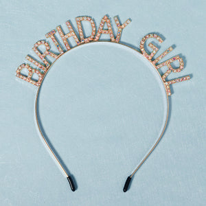 Miallo Simple Crystal Happy Birthday Party Girl Hair Accessories Birthday Dinner Luxury Headdress Decorative Headband TS-J3029