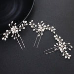 Load image into Gallery viewer, Miallo Simple Pearl Hair Pins (3 pcs/pack) Bridal Wedding Sets Party Hair Accessory Wedding Flower Rhinestone Hair Pins HS-J4475
