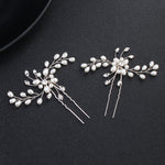 Load image into Gallery viewer, Miallo Simple Pearl Hair Pins (3 pcs/pack) Bridal Wedding Sets Party Hair Accessory Wedding Flower Rhinestone Hair Pins HS-J4475

