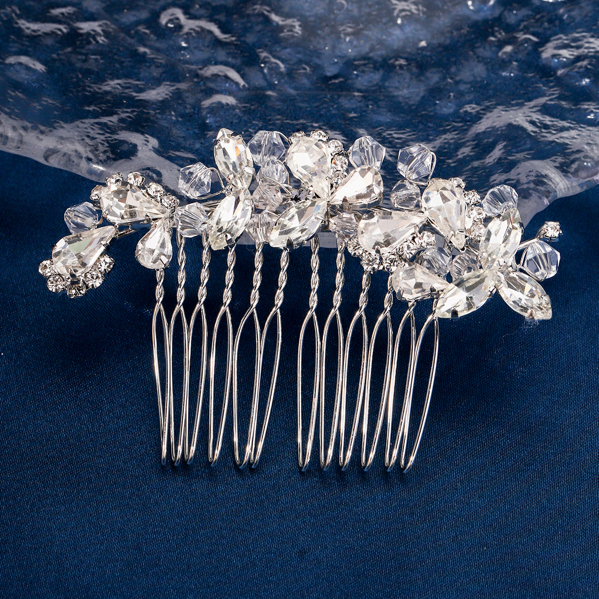 Miallo Exquisite Rhinestone Crystal Bead Flower Handmade Hair Comb Elegant Fashion Hair Accessories For Girls Birthday Gift HS-J5280