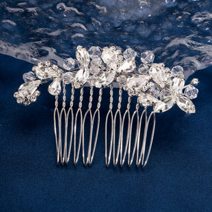 Miallo Exquisite Rhinestone Crystal Bead Flower Handmade Hair Comb Elegant Fashion Hair Accessories For Girls Birthday Gift HS-J5280