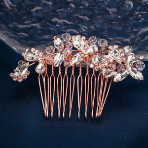 Miallo Exquisite Rhinestone Crystal Bead Flower Handmade Hair Comb Elegant Fashion Hair Accessories For Girls Birthday Gift HS-J5280