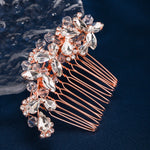 Load image into Gallery viewer, Miallo Exquisite Rhinestone Crystal Bead Flower Handmade Hair Comb Elegant Fashion Hair Accessories For Girls Birthday Gift HS-J5280
