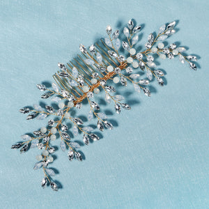 Miallo High Quality Bridal Wedding Handmade Headpieces Fashion Shiny Jelly Stone Hair Comb Simple Women Party Hair Jewelry HS-J6161