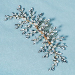 Miallo High Quality Bridal Wedding Handmade Headpieces Fashion Shiny Jelly Stone Hair Comb Simple Women Party Hair Jewelry HS-J6161
