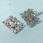 Load image into Gallery viewer, Miallo New Women Rhinestone Shoe Buckles Bridal Wedding Shoe Accessories Metal Inlaid Rhinestone Shoe Clips SC-J090S
